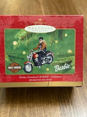 2000 Hallmark Harley-Davidson Barbie Red Keepsake Ornament